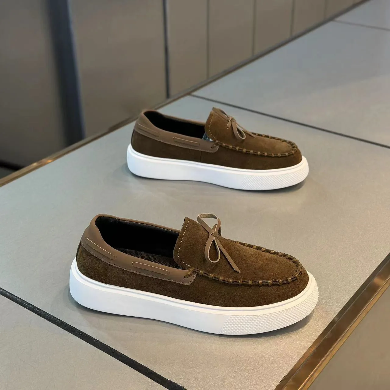 Men Formal Wear Shoes - Mens Loafers Casual Leather Shoes for