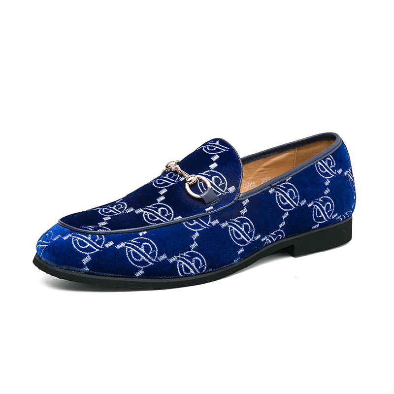 Men Formal Wear Shoes - Hot Blue Men's Luxury Loafers Plus