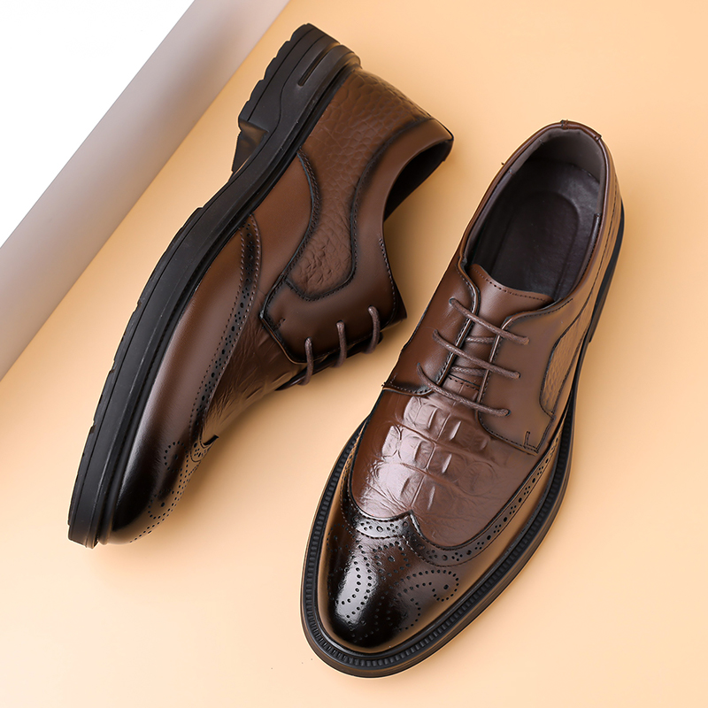 Summer New Leather Shoes Men's - đánh giá và giá Formal Men Office Wear Sandals
