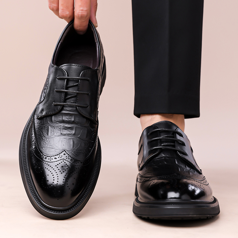 Summer New Leather Shoes Men's - đánh giá và giá Formal Men Office Wear Sandals
