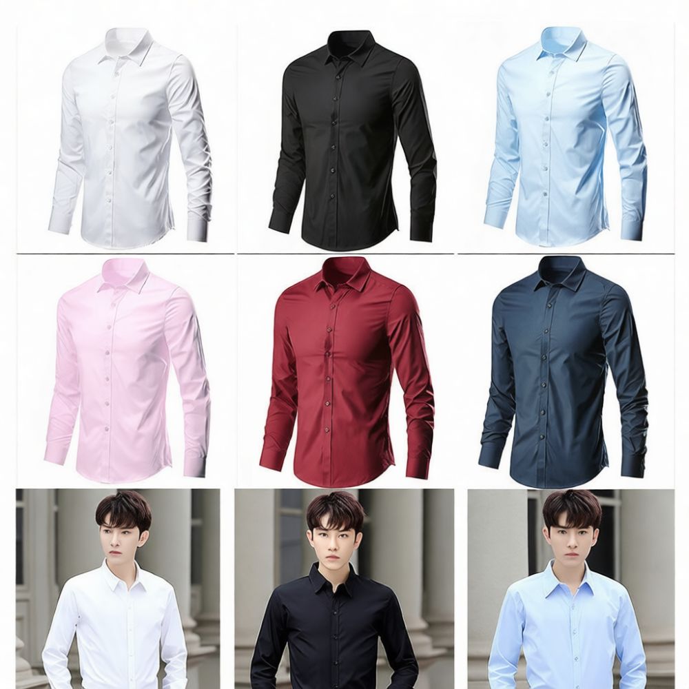 Mens Slim Fit Dress Shirt Long - đánh giá và giá Men Formal Office Wear Shirts