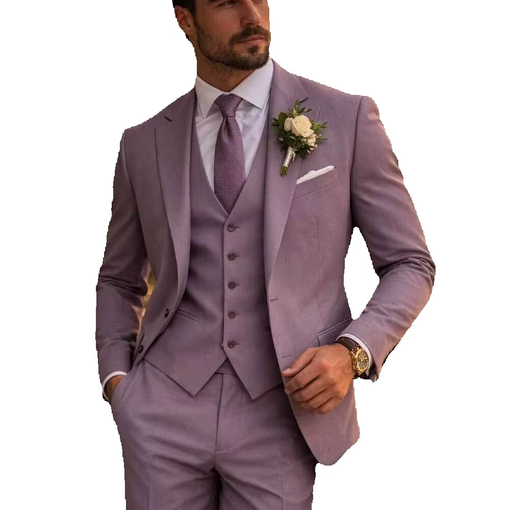 Lavender 3 Piece Men's Suit Li - đánh giá và giá Men'S Formal Wear In Wedding