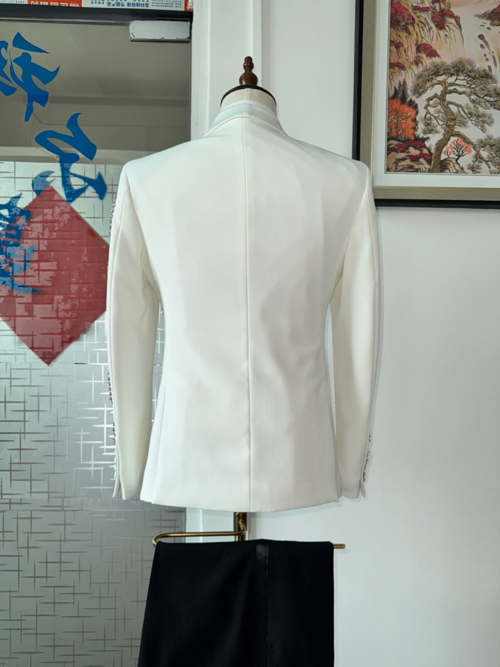 White Luxurious Beaded Man Sui - đánh giá và giá Men'S Formal Wear In Wedding