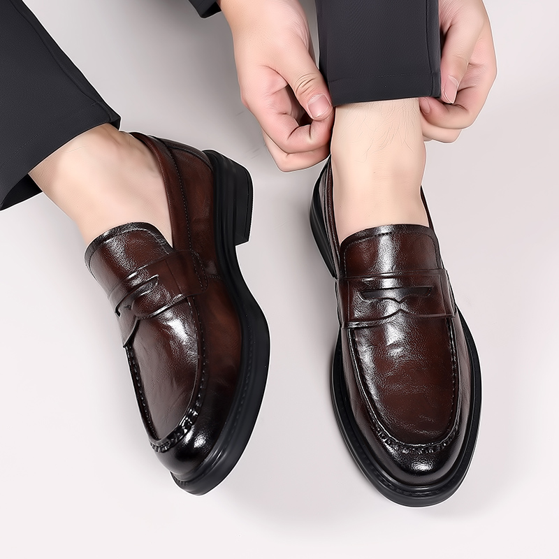 Italian High-end Leather Slip- - đánh giá và giá Men Formal Wear Shoes