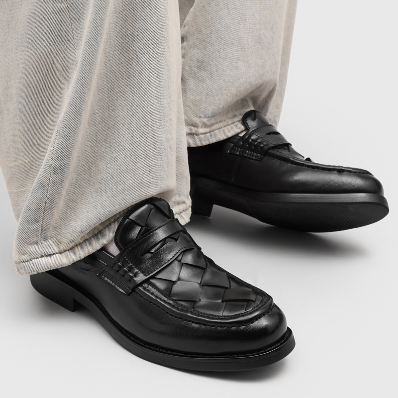 Men handmade woven penny loafe - đánh giá và giá Men Formal Wear Summer