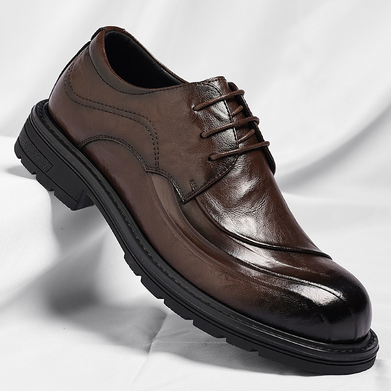 Brown Burnished Genuine Leathe - đánh giá và giá Men'S Formal Wear In Wedding