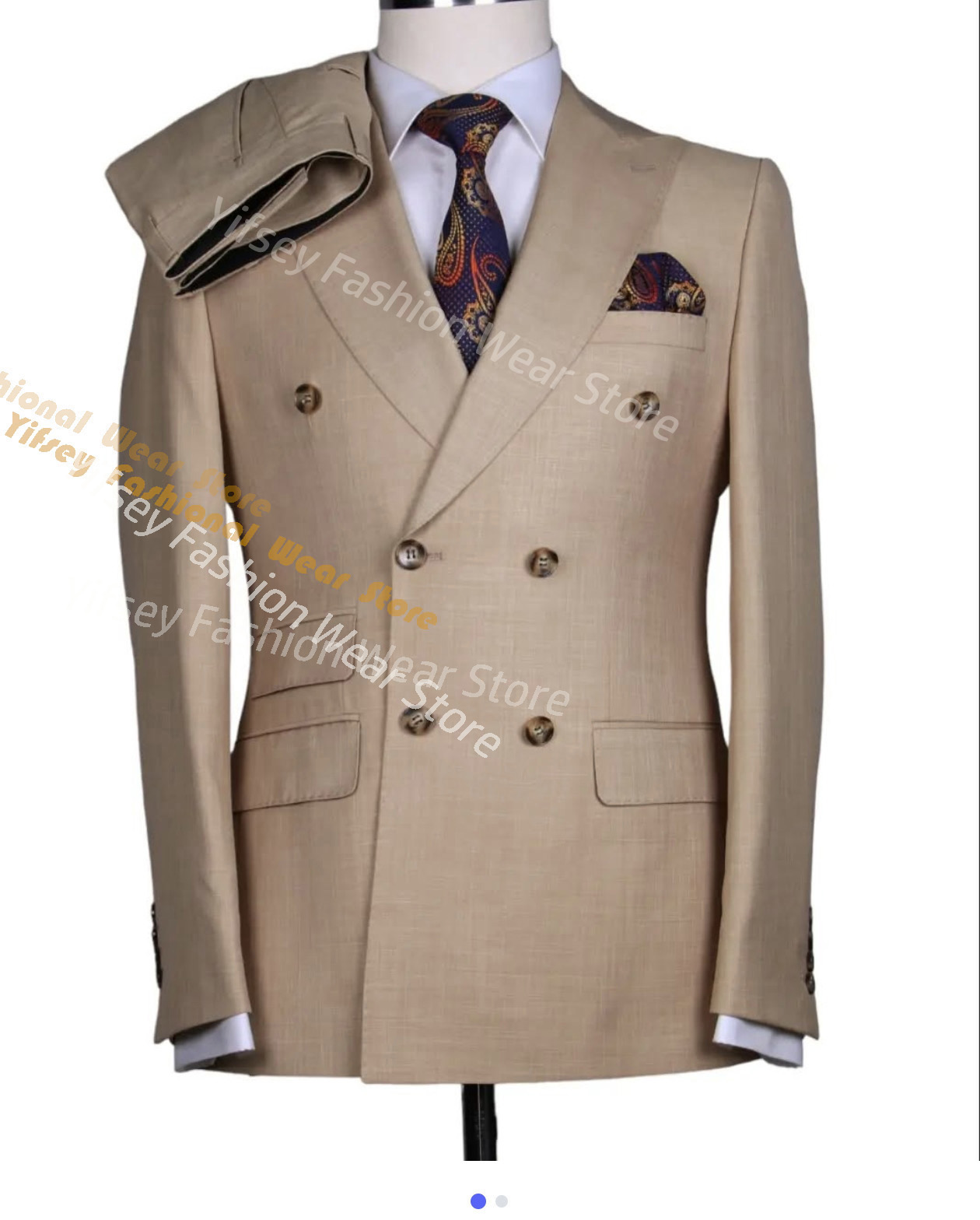 Brown Summer Man Suit Set Coat - đánh giá và giá Latest Men Formal Wear