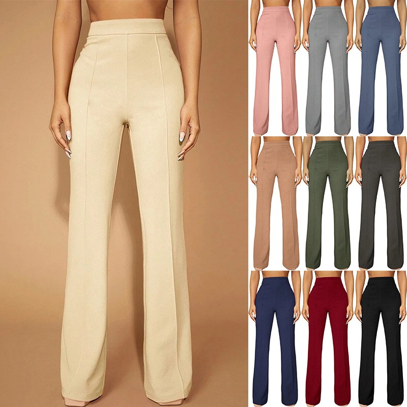 Summer Women's Pants High Wais - đánh giá và giá Dress Pant Flat Front