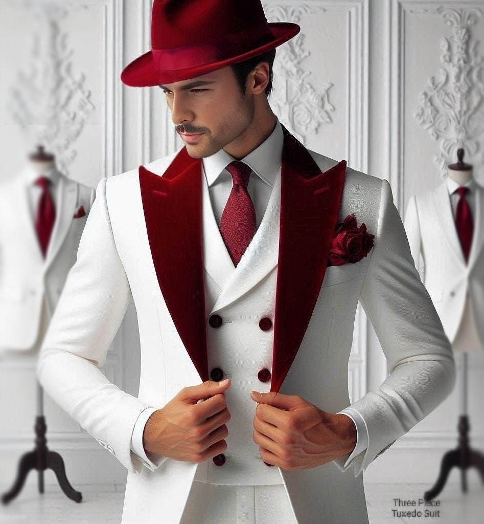 Formal Man Tuxedos Velvet 3 Pc - đánh giá và giá Men'S Formal Wear For Graduation
