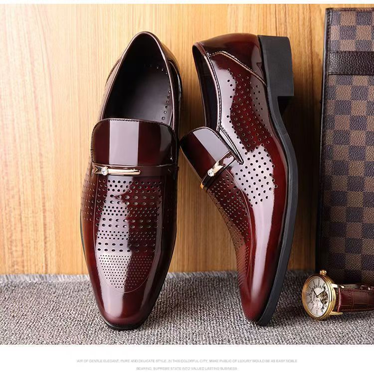 Summer New Leather Shoes Men's - đánh giá và giá Formal Men Office Wear Sandals