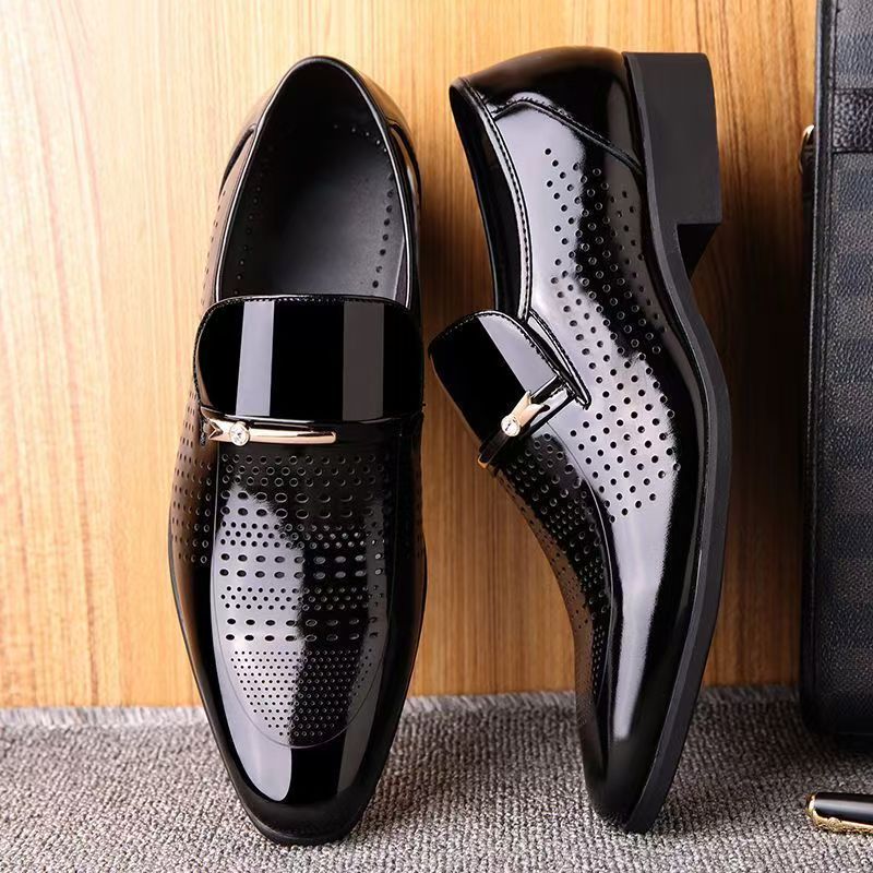 Summer New Leather Shoes Men's - đánh giá và giá Formal Men Office Wear Sandals
