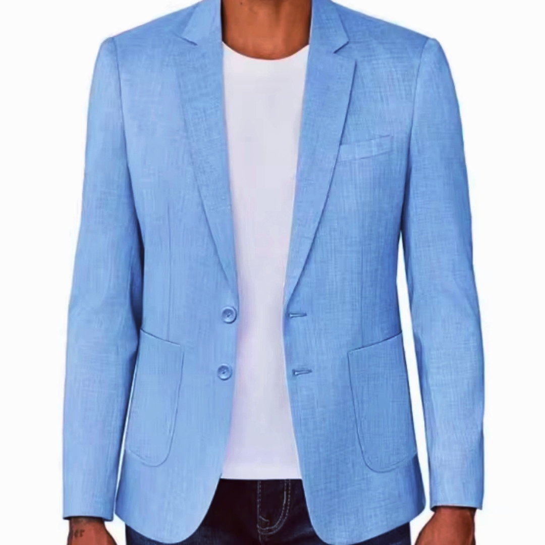 Slim Fit Men's Beige/Blue Line - đánh giá và giá Men Formal Wear Summer