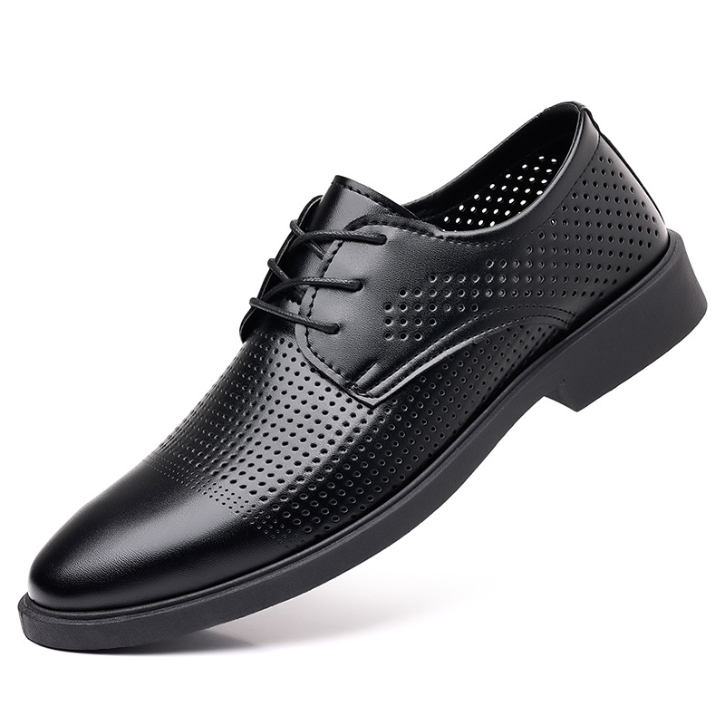 Summer New Leather Shoes Men's - đánh giá và giá Formal Men Office Wear Sandals