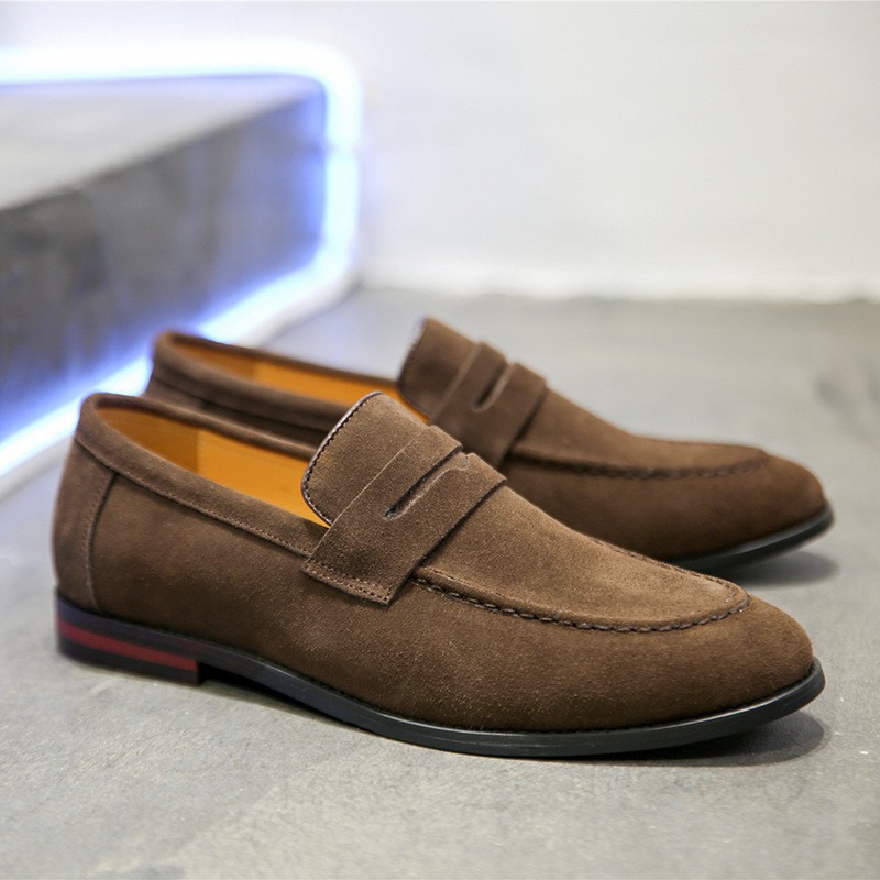 Men's Casual Shoes Suede Genui - đánh giá và giá Men Formal Wear Shoes