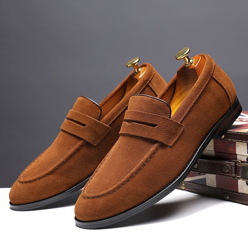 Men's Casual Shoes Suede Genui - đánh giá và giá Men Formal Wear Shoes