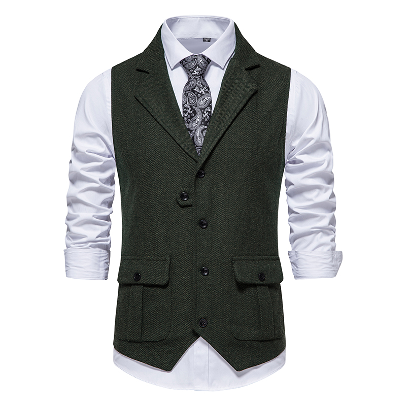 Men Suit Vest Herringbone Fabr - đánh giá và giá Men'S Used Formal Wear