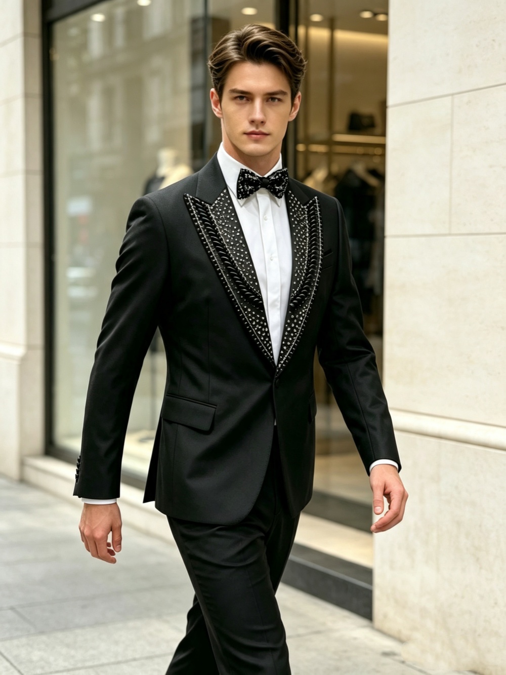Formal Wedding Tuxedos Rhinest - đánh giá và giá Men'S Formal Wear For Graduation